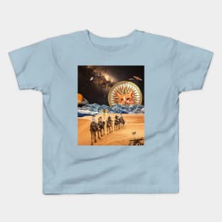 Cat star explorer - Artwork Kids T-Shirt